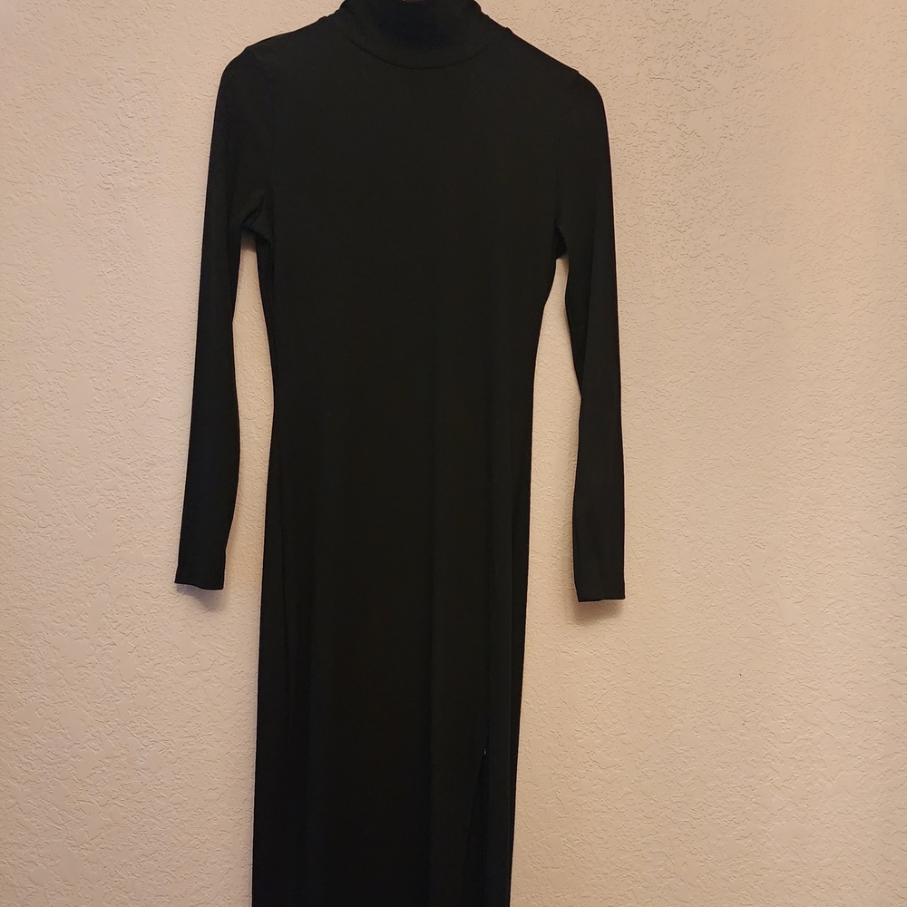 SHEIN Classic Black Long Sleeve Dress